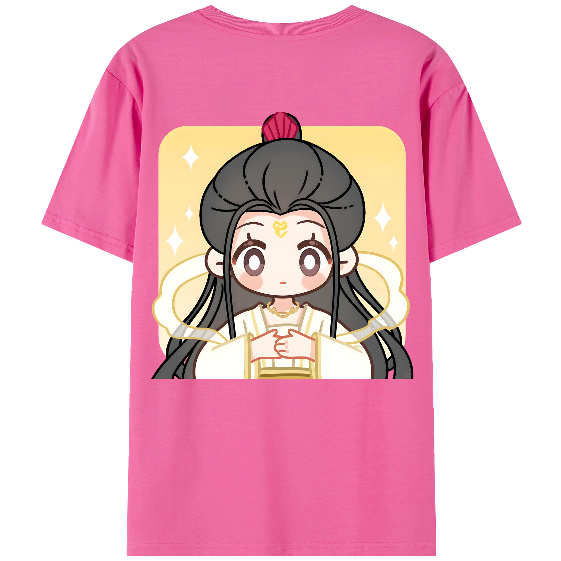（画像用） Ne Zha 2 ナタ 魔童の大暴れ レディース半袖Tシャツ(バックプリント)